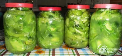 Салат из зеленых помидор на зиму с фото фотографии