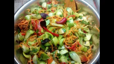 Салат из зеленых помидоров - пошаговый рецепт с фото на Повар.ру