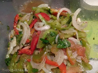 Простой салат из зеленых помидор быстрого приготовления - как приготовить зеленые  помидоры на зиму, пошаговый рецепт с фото