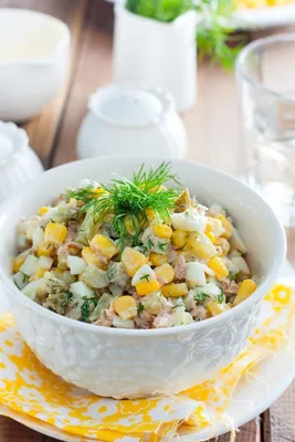 Салат с консервированной кукурузой фото рецепт фото