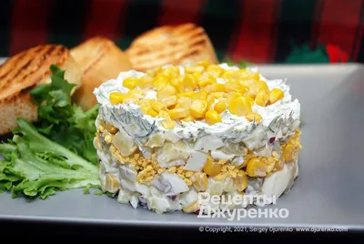 Салат с кукурузой