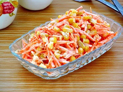 Салат с кукурузой и фасолью — Zira.uz