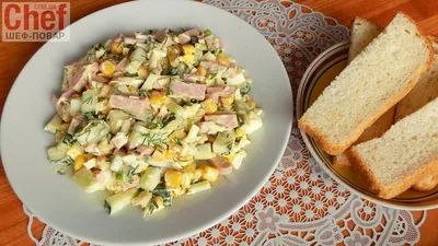 Салат с кукурузой и картошкой — рецепт с фото пошагово