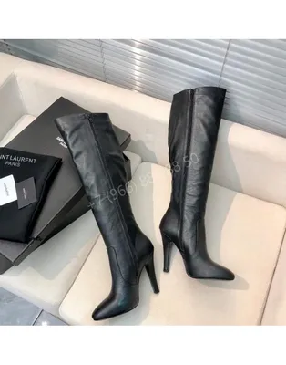 Сапоги Yves Saint Laurent Resale, цвет: черный, MP002XW0OWHT — купить в  интернет-магазине Lamoda