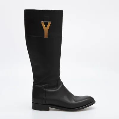 Сапоги Yves Saint Laurent черные, 36 - купить за 24500 ₽ | SFS