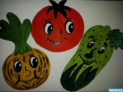 Смешные рисунки овощей и фруктов (38 фото) » Рисунки для срисовки и не  только