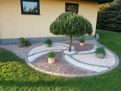 современный сад с элегантными степпингами и минималистским садом  Иллюстрация штока - иллюстрации насчитывающей безмятежность, напольно:  274659063