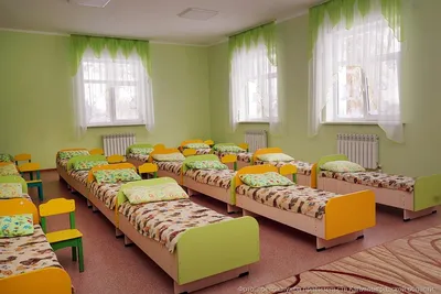 Дизайн спальни детского сада