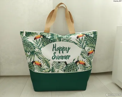 Пляжная сумка Ив Роше / Yves Rocher \"Тропический рай\" - «Модный бесплатный  подарок за покупку: пляжная сумка с туканами. Новинка от \"Ив Роше\", ради  которой стоит сделать заказ» | отзывы