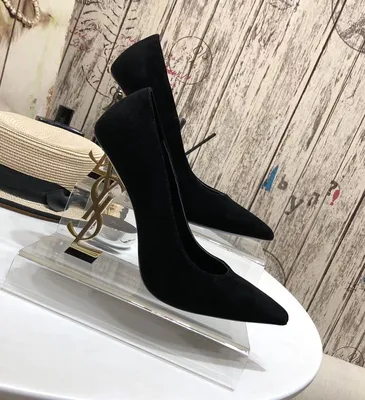 Shoes on stylish high heel, black PARIS-CASSANDRA Yves Saint Laurent buy  for 198 EUR in the UKRFashion store. luxury goods brand Yves Saint Laurent.  Best quality