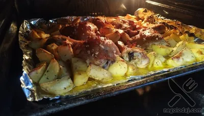 Запеченная картошка с мясом - 54 фото