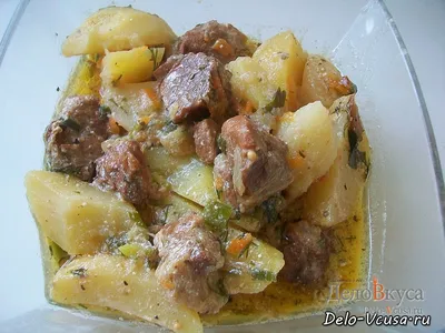 Тушеная картошка со свининой, пошаговый рецепт с фото