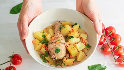 Тушеная картошка с тушенкой в мультиварке - 7 пошаговых фото в рецепте