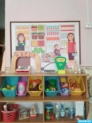 Уголок магазин в детском саду фото фото