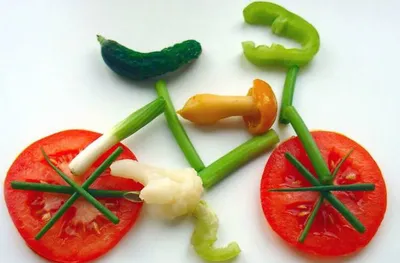 Идеи для украшения блюд из овощей и фруктов - Здоровые дети