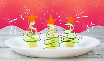 Съешьте вашу елку! Карвинг овощей и фруктов как украшение новогоднего стола  | Kulinarista — маркетплейс готовой еды | Дзен