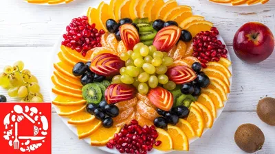 Красивая Фруктовая Нарезка на Праздничный стол! Три фруктовые тарелки на  Новый год 2022 - YouTube