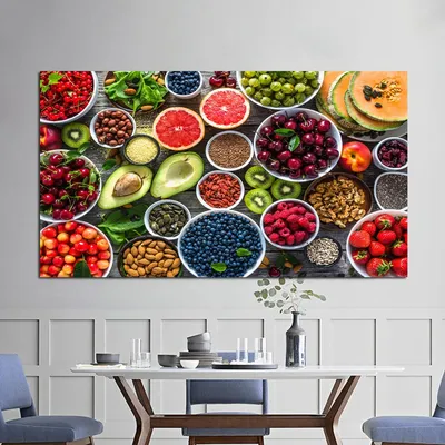 Купить Надежные художественные настенные постеры для дома и кухни с овощами  и фруктами, картины на холсте для украшения гостиной, принты без рамки |  Joom