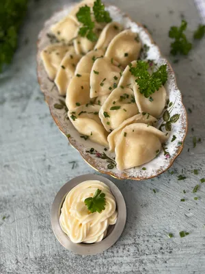 Вареники с картошкой отварные / boiled vareniki with potatoes по цене 69  руб. - заказать доставку из Съем Слона.