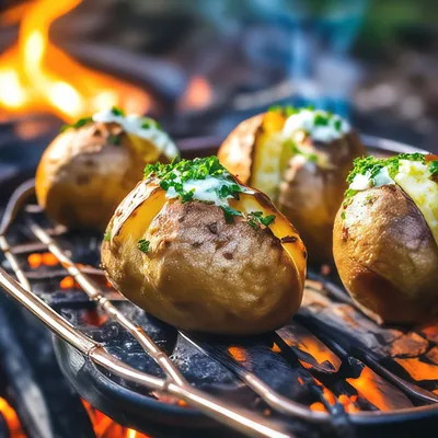 Запеченный картофель в медово-лимонной глазури