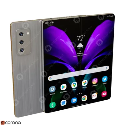 Телефон Samsung Galaxy Z Fold 2 3D модель