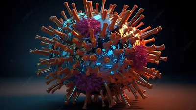 4d визуализация анимации клетки коронавируса, 3d вирус короны, Hd  фотография фото фон картинки и Фото для бесплатной загрузки