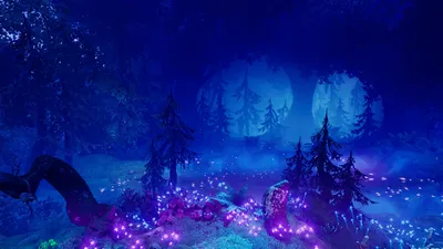 Обои на рабочий стол Ночной пейзаж из видеоигры Trine 4, обои для рабочего  стола, скачать обои, обои бесплатно