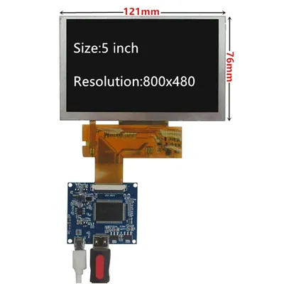 5 inch HDMI 800 x 480 TN LCD Display with Capacitive Touch | Makerfabs