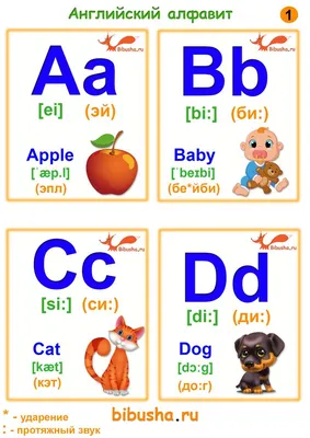 Английский алфавит для детей картинка | Алфавит, Английский алфавит,  Английский
