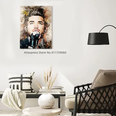 Картина на стену с надписью «Adam Lambert» для украшения без рамки |  AliExpress