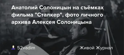 Красочные изображения Анатолия Солоницына