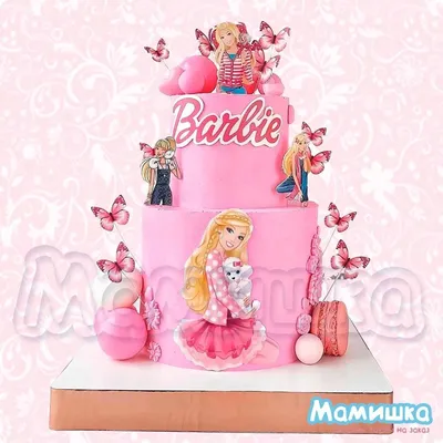 Картинка для торта Барби \"(Barbiе)\" - PT101237 печать на сахарной пищевой  бумаге