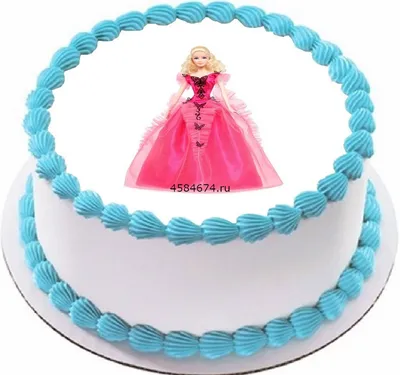 Барби вафельная картинка торт | Магазин Домашний Пекарь