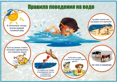 Безопасность на воде летом — МДОУ Детский сад №117 \"Рябинка\"