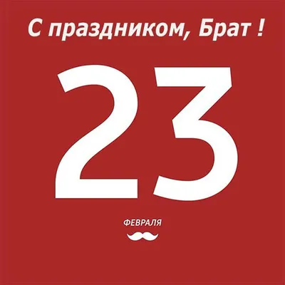 Открытки на 23 февраля брату: 34 поздравления в картинках от сестры или  брата