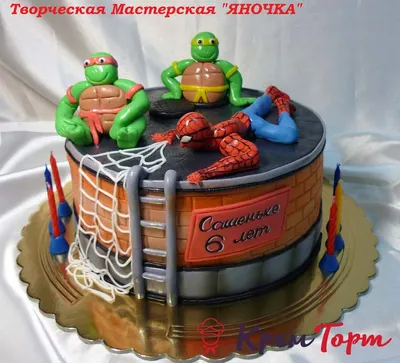 📣📣📣Любой МОЙ торт можно повторить! ✓ дополняя пряником, ✓менять героя,  цифру и цвет 📌 А так же можем придума… | Ninja turtle birthday cake, Kids  cake, Tmnt cake