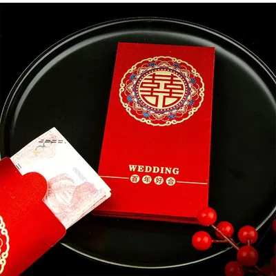 Красные денежные конверты, бумажные подарочные конверты на удачу, 10 шт.,  свадебные красные пакеты, офисные – лучшие товары в онлайн-магазине Джум Гик