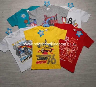 Детская футболка с принтом,Детские футболки для мальчика,оверсайз купить по  цене 311 ₽ в интернет-магазине KazanExpress