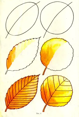 Рисунок на тему золотая осень - 61 фото