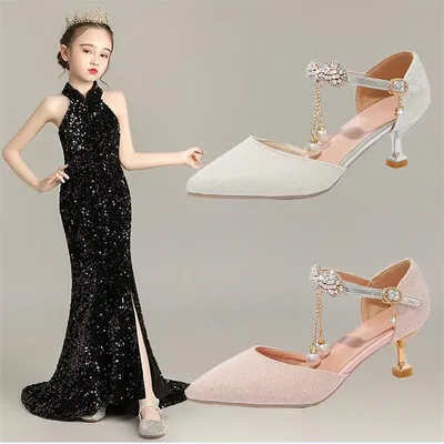 Туфли на каблуке для девочек NVN409-3, купить за 2500 рублей в  интернет-магазине Киндеренок