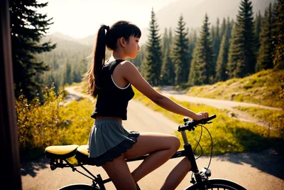 Сексуальная девушка на велосипеде | Велосипед, Велосипедный стиль, Идеи для  фото