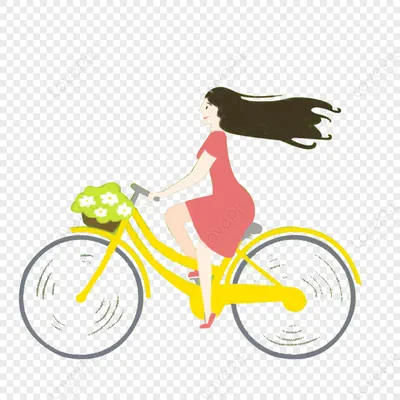 Красивая девушка на велосипеде шоу направлении стоковое фото ©BrunoWeltmann  31217211