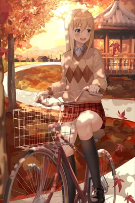 Девушка на велосипеде PNG , велосипед, девушка, персонаж PNG рисунок для  бесплатной загрузки
