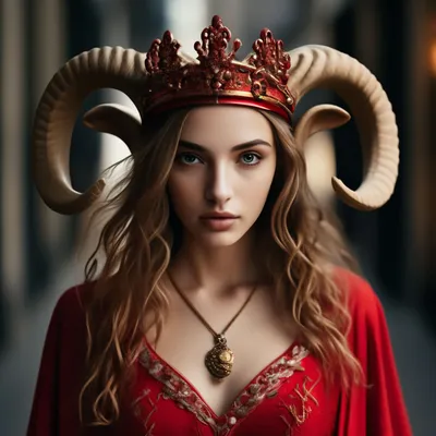 Девушка с короной на голове | Премиум векторы