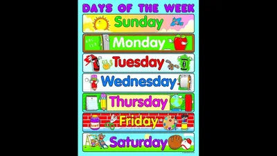 Английский детям. Дни недели на английском языке. #Daysoftheweek. - YouTube