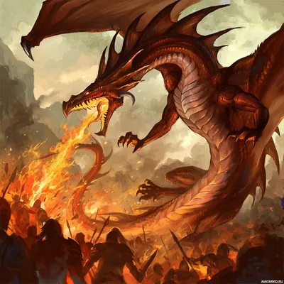 Фантастика, #Драконы, #аватары, #картинки, #фото, #авы,  https://avatarko.ru/kartinka/28835 | Dragon illustration, Dragon artwork,  Fire breathing dragon