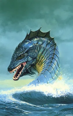 Морской змей на картинке, скачать аватар фантастические существа — Картинки  для аватара