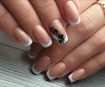 Накладные ногти для ног Kitty Nail, френч с розой, форма мягкий квадрат, 24  шт - купити за найкращою ціною в Україні ➤ KittyShop.com.ua