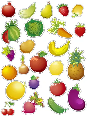 Карточки фрукты
