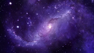 Обои звездное небо, галактика, вселенная, космос, фиолетовый картинки на рабочий  стол, фото скачать бесплатно